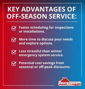 key advantages of off-season service infographic