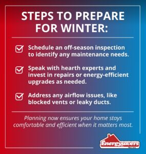 steps to prepare for winter infographic